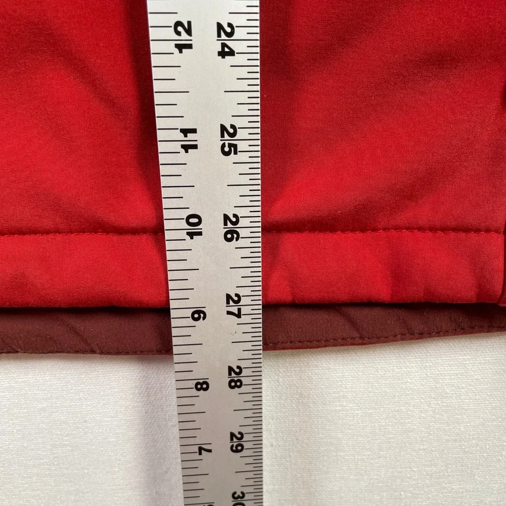 The North Face WindWall Softshell Jacket Mens Large Red Burgundy Full Zip Fleece